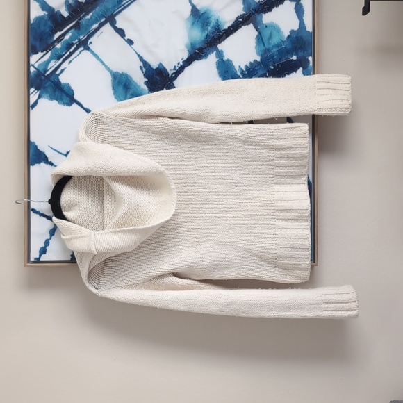 Anthropologie Sweaters - Anthropologie Cashmere Wool Cream Sweater, Size XS, made in Italy